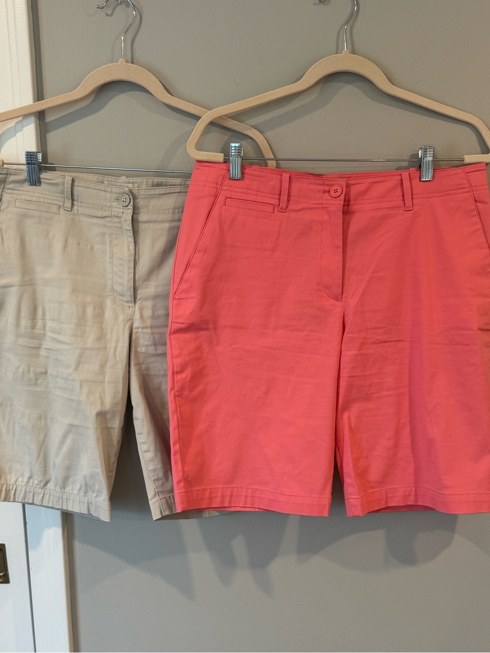 Talbots Coral Pink Bermuda Shorts